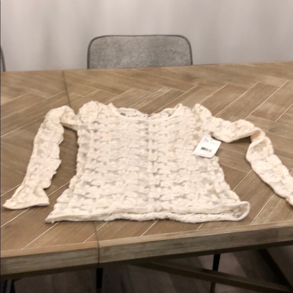 Free people sheer lace top